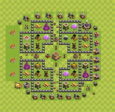 clash of clans level 8 base layout|best th 8 base layout.